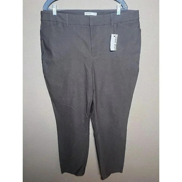 Nine West Pants - Nine West Slim Ankle Pants Womens Gray Size 18L Taper at Ankles NWT
